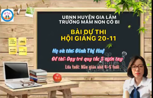 Dạy trẻ quy tắc 5 ngón tay - MGN